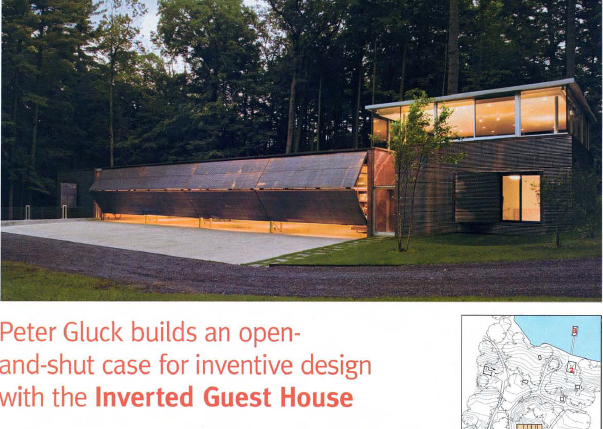 Image of Peter Gluck Builds the Inverted Guest House