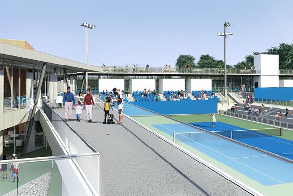 Image of Cary Leeds tennis center to open in June