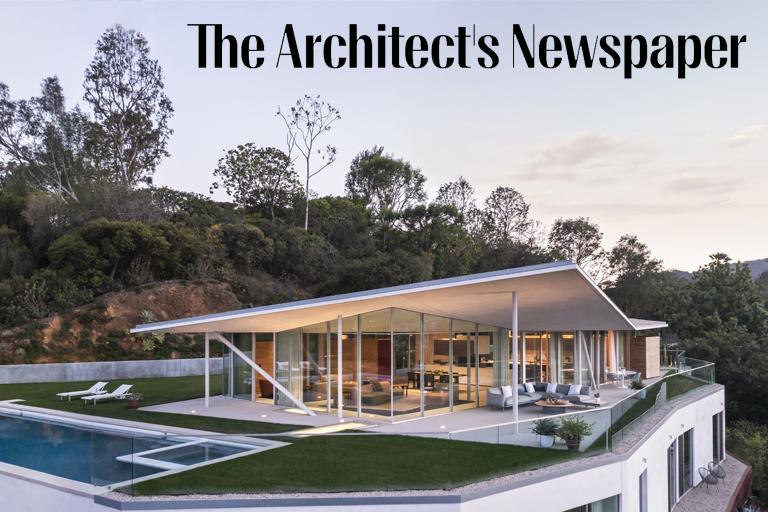 Image of GLUCK+ bifurcates a Hollywood Hills home to contend with steep slopes